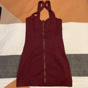 Insight Urban Outfitters Red Cheetah Print Dress